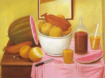  fernando - Still Life with Orangeade Fernando Botero